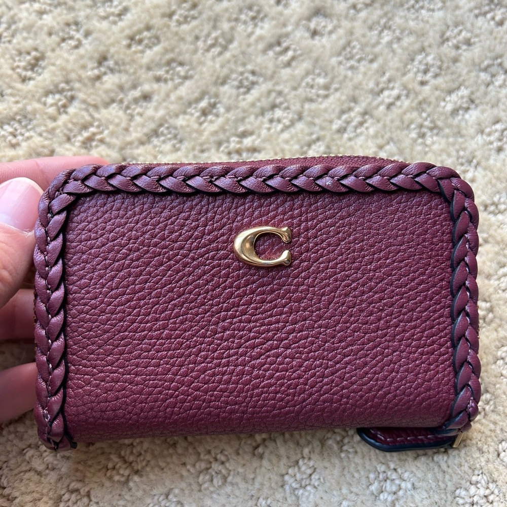 Coach Burgundy Leather Wallet